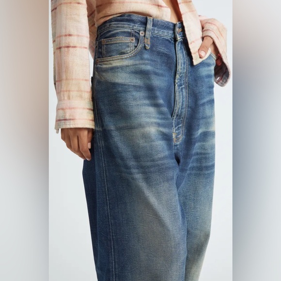 R13 Venti Jean in Ansel Blue Wide Leg Baggy Sz 24 - Picture 3 of 14